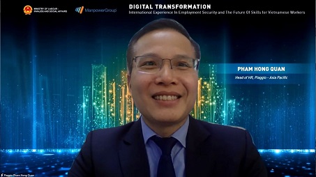 Mr. Pham Hong Quan, HR Head of Piaggio Asia Pacific, shared how the company’s employees were taken care of in terms of mental health | Manpower Vietnam