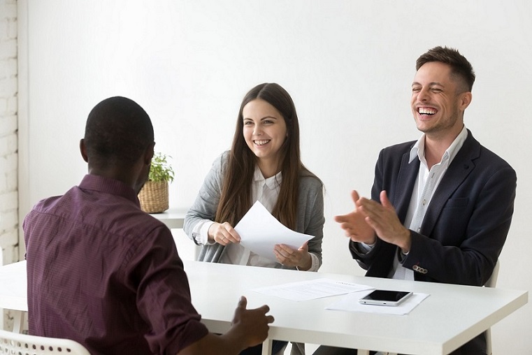 employers and headhunters interview candidate for a senior position