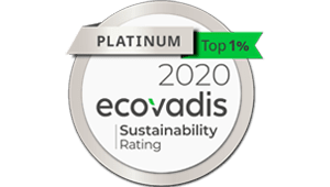 2020 ecovadis Sustainability Rating - Platinum Thumbnail Image