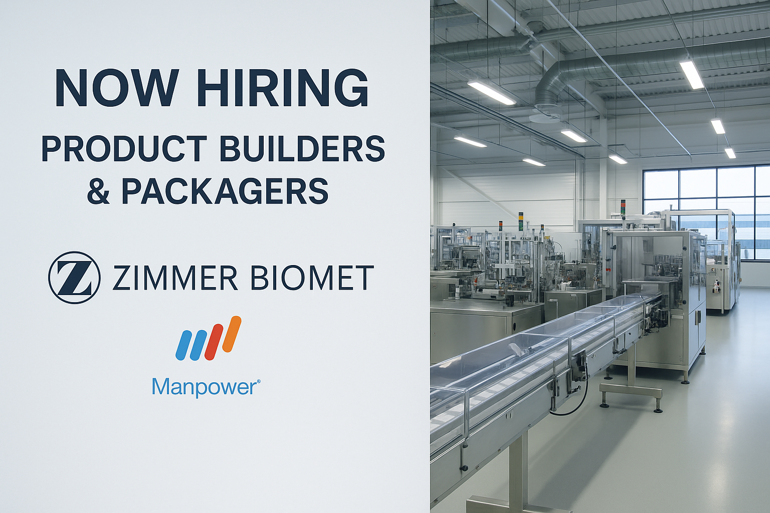 Zimmer Biomet X Manpower Ireland Product Builders
