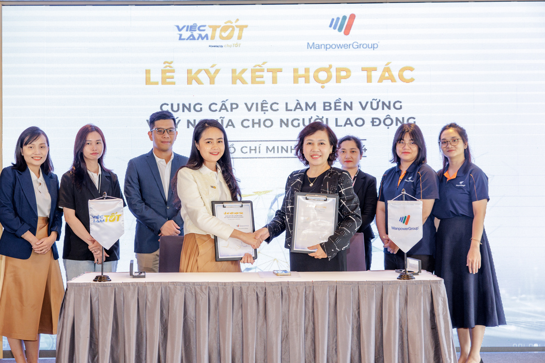 Việc Làm Tốt và ManpowerGroup Việt Nam ký kết hợp tác cung cấp việc làm bền vững và ý nghĩa cho người lao động