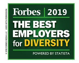 In 2019 Named One Of Forbes Best Employers For Diversity