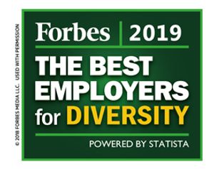 In 2019 Named One Of Forbes Best Employers For Diversity
