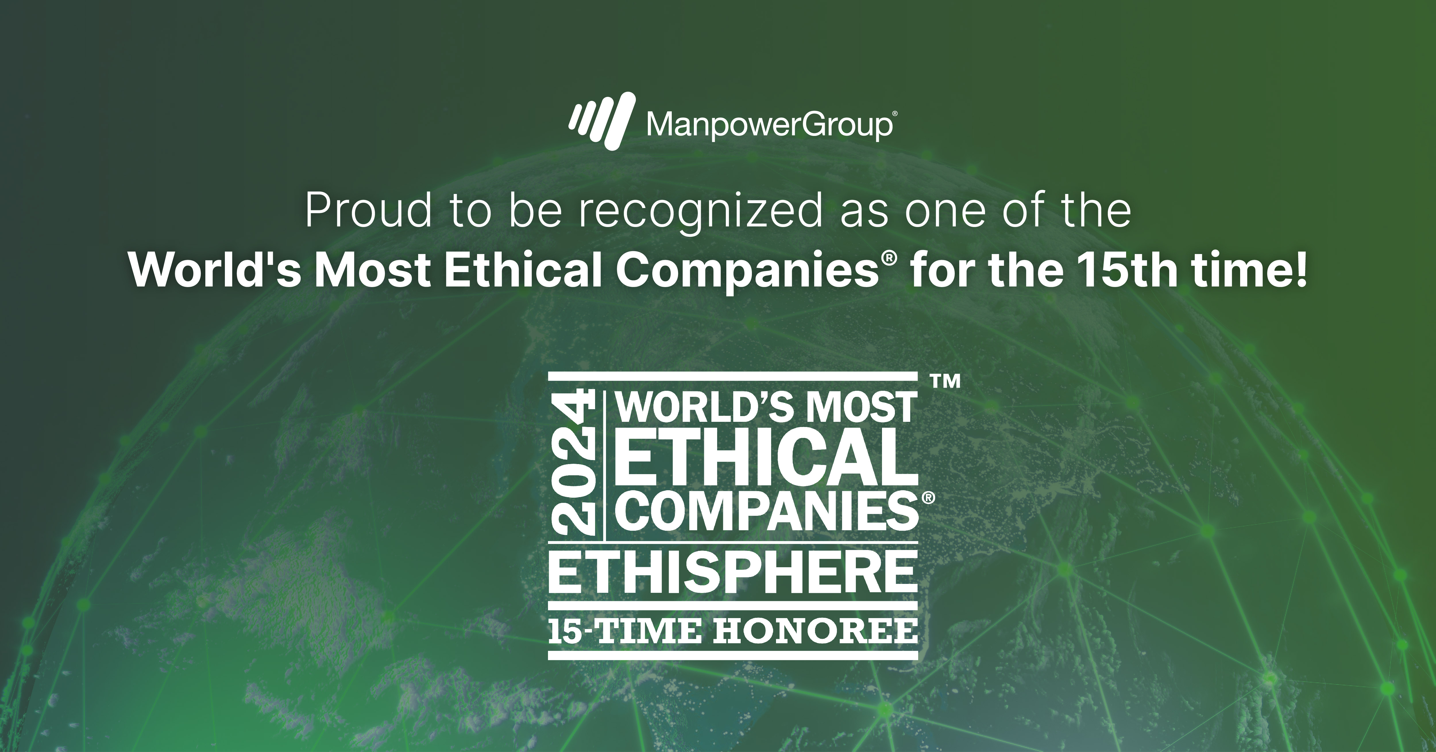 ManpowerGroup Named One of the World's Most Ethical Companies for the 15th Time